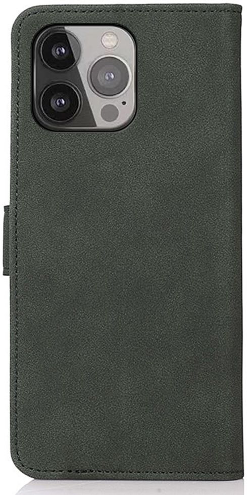 KHAZNEH Apple iPhone 13 Pro Max Hoesje Retro Wallet Book Case Groen afbeelding 4