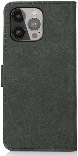 KHAZNEH Apple iPhone 13 Pro Max Hoesje Retro Wallet Book Case Groen afbeelding 4