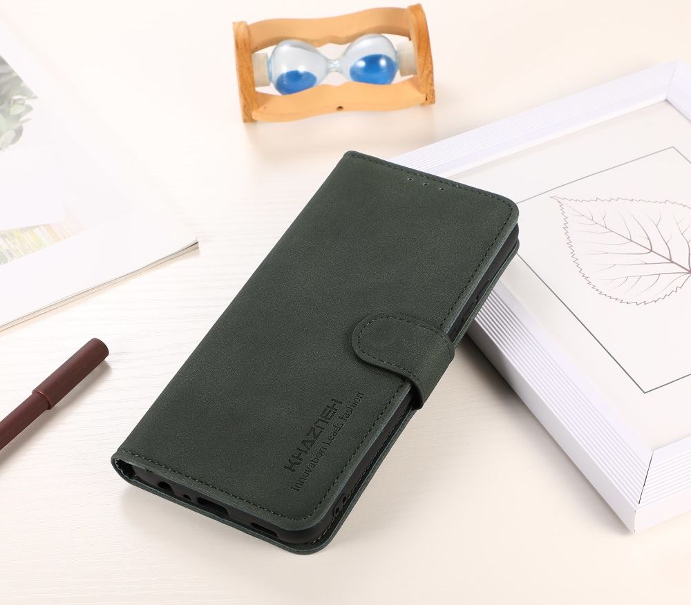 KHAZNEH Apple iPhone 13 Pro Max Hoesje Retro Wallet Book Case Groen afbeelding 9