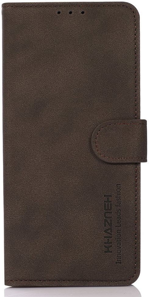 KHAZNEH Apple iPhone 13 Pro Max Hoesje Retro Wallet Book Case Bruin afbeelding 3