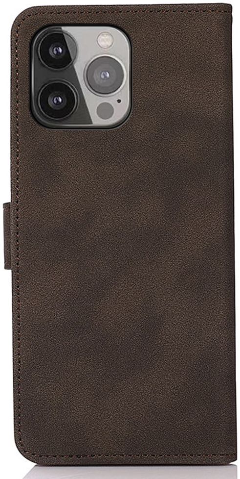 KHAZNEH Apple iPhone 13 Pro Max Hoesje Retro Wallet Book Case Bruin afbeelding 4