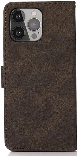 KHAZNEH Apple iPhone 13 Pro Max Hoesje Retro Wallet Book Case Bruin afbeelding 4