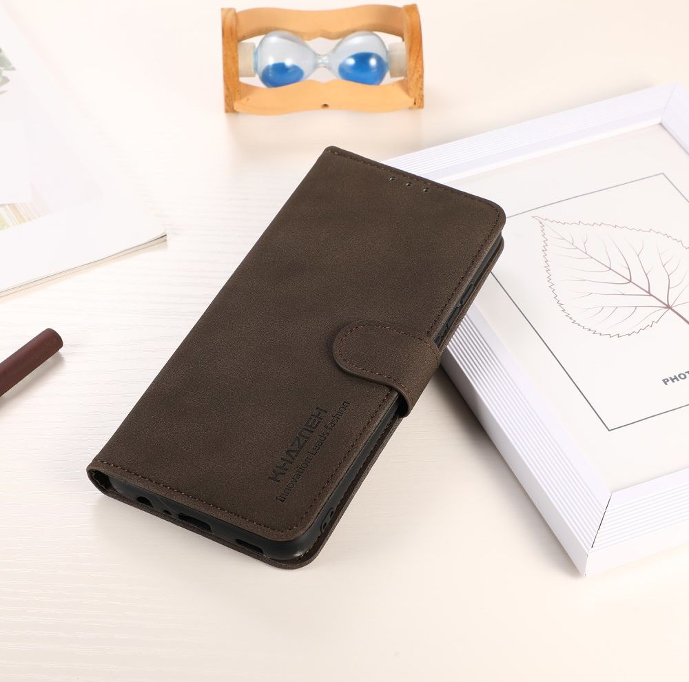 KHAZNEH Apple iPhone 13 Pro Max Hoesje Retro Wallet Book Case Bruin afbeelding 9