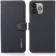 Apple iPhone 13 Pro Max Hoesje RFID Portemonnee Echt Leer Blauw afbeelding 4
