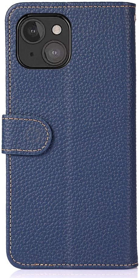 KHAZNEH Apple iPhone 13 Mini Hoesje Wallet Book Case Kunstleer Blauw afbeelding 4
