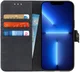 KHAZNEH Apple iPhone 13 Pro Hoesje Portemonnee Book Case Zwart afbeelding 1