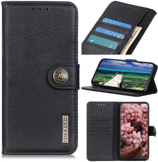 KHAZNEH Apple iPhone 13 Pro Hoesje Portemonnee Book Case Zwart afbeelding 6