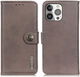 KHAZNEH Apple iPhone 13 Pro Hoesje Portemonnee Book Case Grijs afbeelding 4