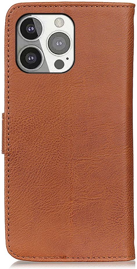 KHAZNEH Apple iPhone 13 Pro Hoesje Portemonnee Book Case Bruin afbeelding 7
