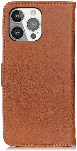 KHAZNEH Apple iPhone 13 Pro Hoesje Portemonnee Book Case Bruin afbeelding 7