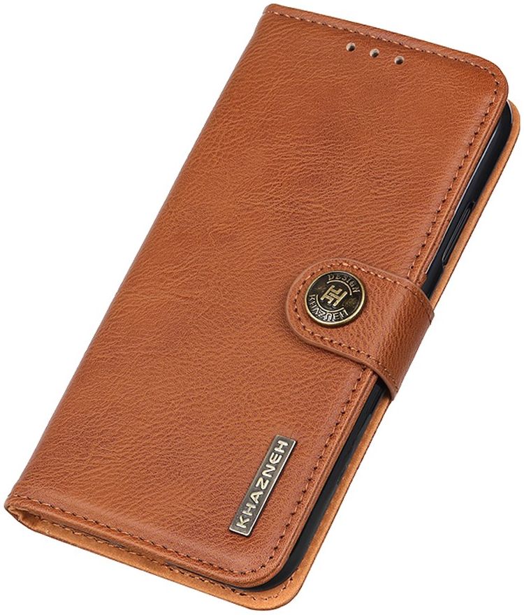 KHAZNEH Apple iPhone 13 Pro Hoesje Portemonnee Book Case Bruin afbeelding 9