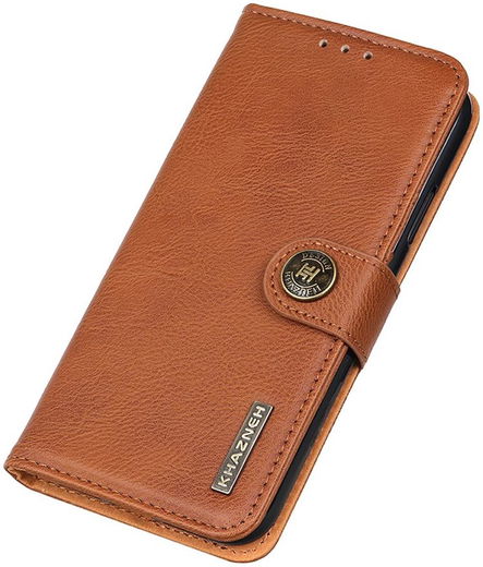 KHAZNEH Apple iPhone 13 Pro Hoesje Portemonnee Book Case Bruin afbeelding 9