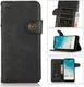 Apple iPhone 13 Mini Hoesje Retro Wallet Book Case met Koord Zwart afbeelding 10