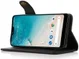 Apple iPhone 13 Mini Hoesje Retro Wallet Book Case met Koord Zwart afbeelding 6
