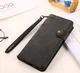 Apple iPhone 13 Mini Hoesje Retro Wallet Book Case met Koord Zwart afbeelding 7