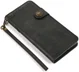 Apple iPhone 13 Mini Hoesje Retro Wallet Book Case met Koord Zwart afbeelding 8