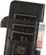 Apple iPhone 13 Mini Hoesje Retro Wallet Book Case met Koord Zwart afbeelding 9