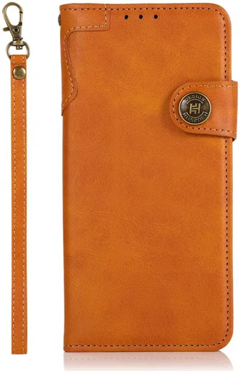 Apple iPhone 13 Mini Hoesje Retro Wallet Book Case met Koord Bruin afbeelding 3