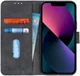KHAZNEH Apple iPhone 13 Mini Hoesje Retro Portemonnee Zwart afbeelding 1