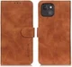 KHAZNEH Apple iPhone 13 Mini Hoesje Retro Portemonnee Bruin afbeelding 2