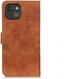 KHAZNEH Apple iPhone 13 Mini Hoesje Retro Portemonnee Bruin afbeelding 4