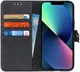 KHAZNEH Apple iPhone 13 Hoesje Portemonnee Book Case Zwart afbeelding 1