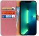 KHAZNEH Apple iPhone 13 Pro Max Hoesje Portemonnee Book Case Roze afbeelding 1