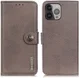 KHAZNEH Apple iPhone 13 Pro Max Hoesje Portemonnee Book Case Khaki afbeelding 3