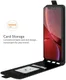 Apple iPhone 13 Pro Hoesje Verticale Flip Wallet Case Kunstleer Zwart afbeelding 3