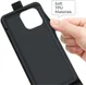 Apple iPhone 13 Pro Hoesje Verticale Flip Wallet Case Kunstleer Zwart afbeelding 5