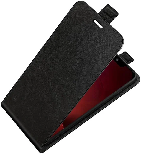 Apple iPhone 13 Pro Hoesje Verticale Flip Wallet Case Kunstleer Zwart afbeelding 2