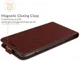 Apple iPhone 13 Pro Hoesje Verticale Flip Wallet Case Kunstleer Bruin afbeelding 4
