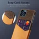 Apple iPhone 13 Pro Max Hoesje met Kaartsleuf Back Cover Bruin afbeelding 3