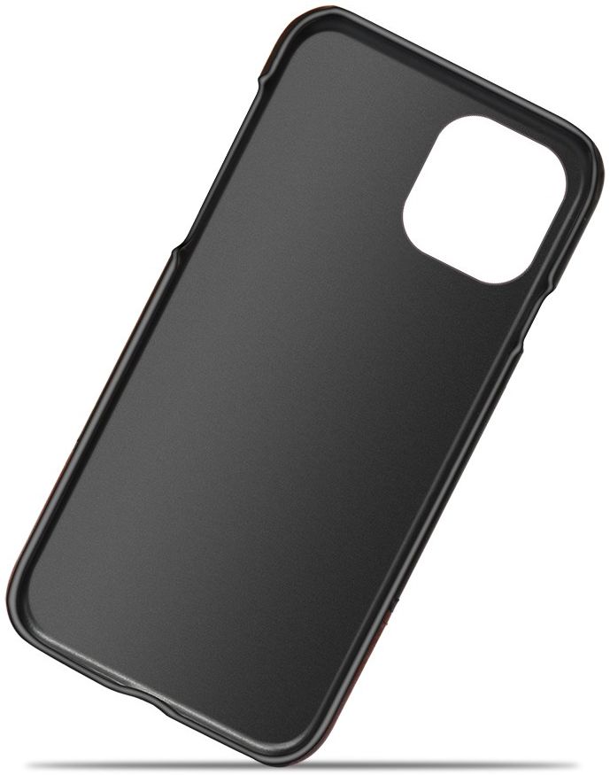 Apple iPhone 13 Mini Hoesje Kunstleer Back Cover Zwart Bruin afbeelding 5