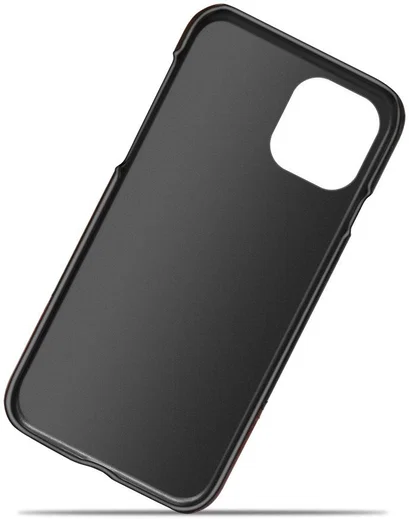 Apple iPhone 13 Mini Hoesje Kunstleer Back Cover Zwart Bruin afbeelding 5