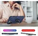 Apple iPhone 13 Hoesje Hybride Back Cover met Standaard Blauw afbeelding 2