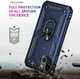 Apple iPhone 13 Hoesje Hybride Back Cover met Standaard Blauw afbeelding 4