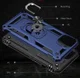 Apple iPhone 13 Hoesje Hybride Back Cover met Standaard Blauw afbeelding 6