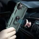 Apple iPhone 13 Hoesje Hybride Back Cover met Standaard Groen afbeelding 3