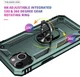 Apple iPhone 13 Hoesje Hybride Back Cover met Standaard Groen afbeelding 5