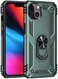 Apple iPhone 13 Hoesje Hybride Back Cover met Standaard Groen afbeelding 8