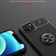 Apple iPhone 13 Mini Hoesje met Magnetische Ring Kickstand Zwart Blauw afbeelding 4