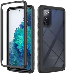 Samsung Galaxy S20 FE Hoesje Volledig Schokbestendig Back Cover Zwart afbeelding