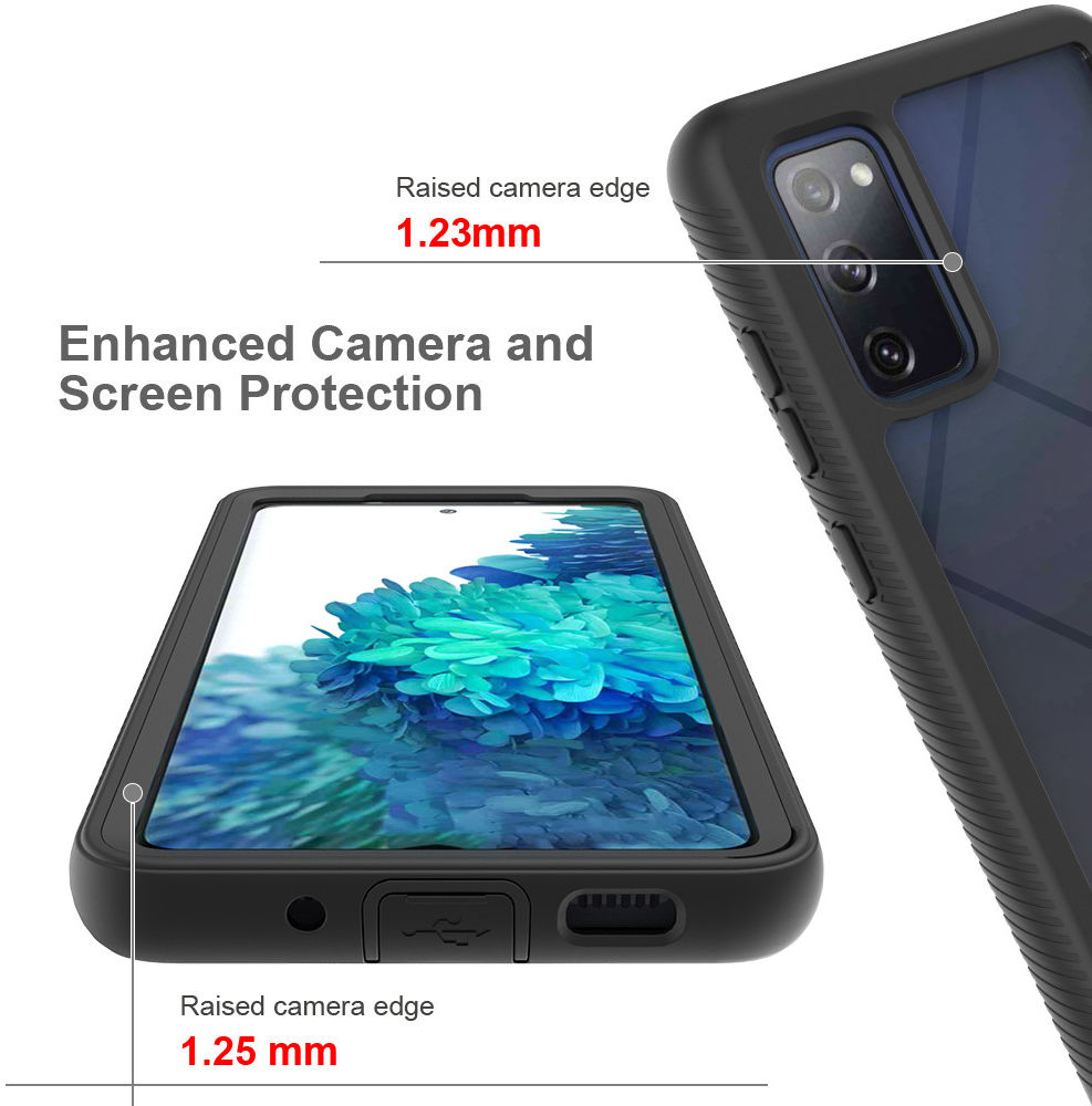 Samsung Galaxy S20 FE Hoesje Volledig Schokbestendig Back Cover Zwart afbeelding 5