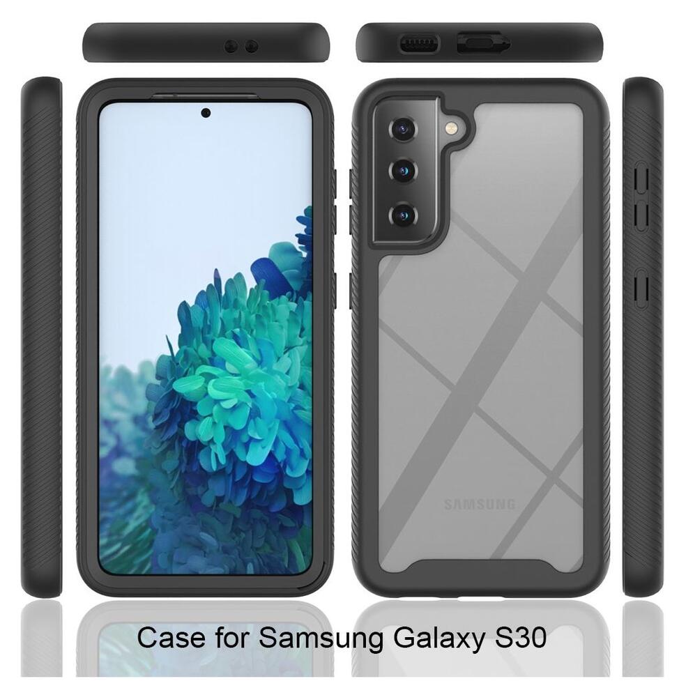 Samsung Galaxy S21 Hoesje Volledig Schokbestendig Hybride Cover Black afbeelding 7