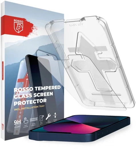 Rosso iPhone 13 Mini Tempered Glass met Installatietray Case Friendly afbeelding 1