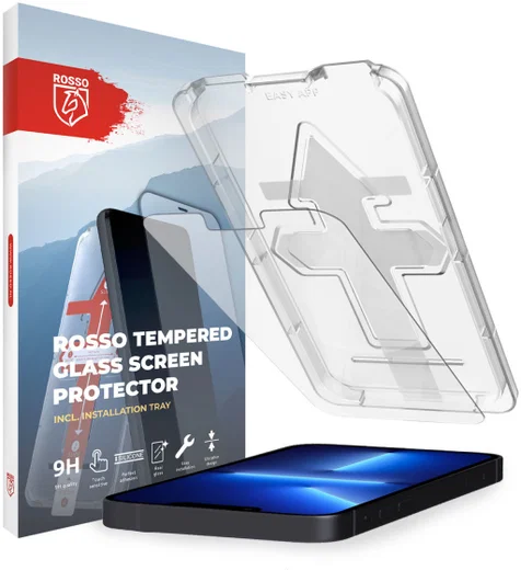 Rosso iPhone 13 Pro Max Tempered Glass met Installatietray Case Friendly afbeelding 1