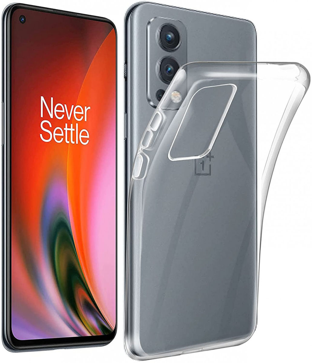 OnePlus Nord 2 5G Hoesje Dun TPU Back Cover Transparant afbeelding 4