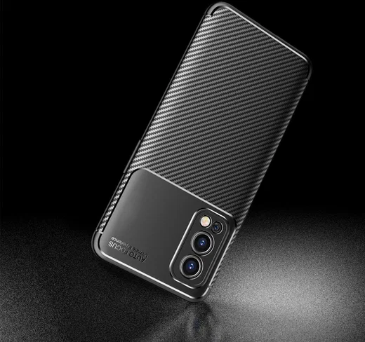 OnePlus Nord 2 5G Hoesje Siliconen Carbon TPU Back Cover Zwart afbeelding 9