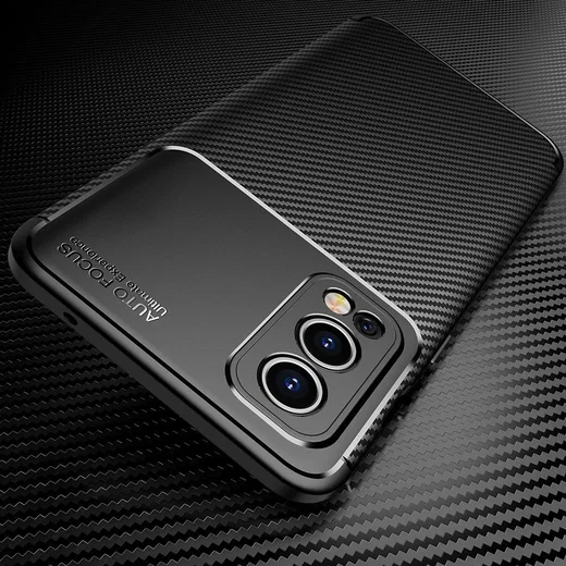OnePlus Nord 2 5G Hoesje Siliconen Carbon TPU Back Cover Zwart afbeelding 11
